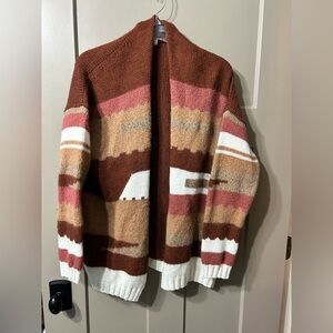 Anthropologie Elsamanda open-front cardigan sweater Alpaca Wool blend Italy